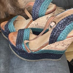 Mossimo Supply Co. Shoes - 🍭Blue Wedges🍭 Mossimo Supply Co. Shoes - 🍭Blue Wedges🍭